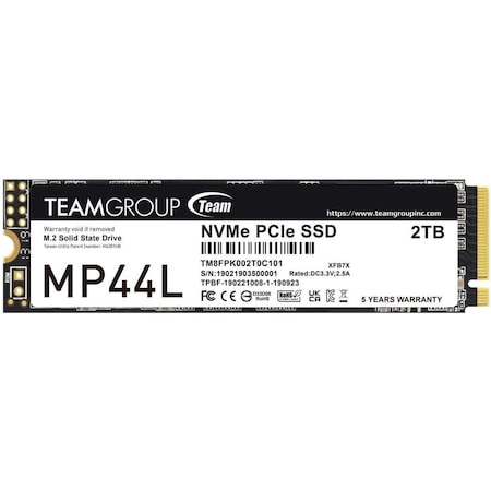 Personal Computerme MP44L M.2 2280 2TB PCIe 4.0 x4 with NVMe 1.4 Solid State Drive PE3656908